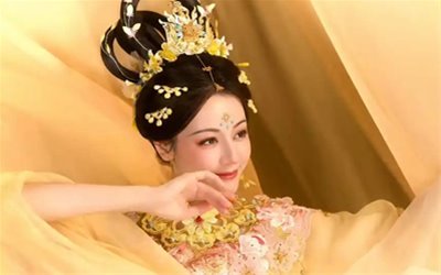 撼动全网 迪丽热巴嫦娥造型像神女